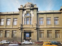 Trg Mažuranića oko 1975.-1980. godine. Etnografski muzej.jpg
